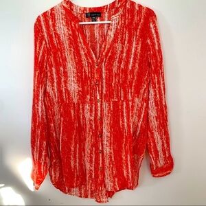 PRINTED LONG SLEEVE TOPS SIZE M